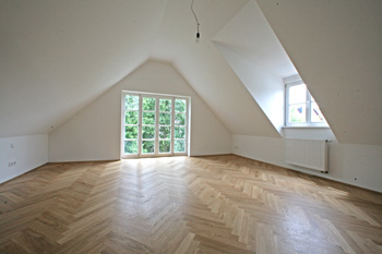 Dachgeschoss. Nach dem Ausbau.