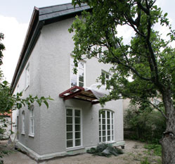 Süd-West-Seite. Fast fertiges Haus